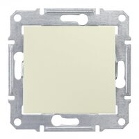 Schneider Electric SE Sedna Беж Выключатель 1-клавишный кнопочный 10 А (сх.1) (SE SDN0700147)