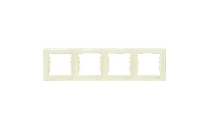 фото - Schneider Electric SE Sedna Беж Рамка 4-я горизонтальная (SE SDN5800747)