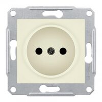 Schneider Electric SE Sedna Беж Розетка 1-я б/з (SE SDN2900147)