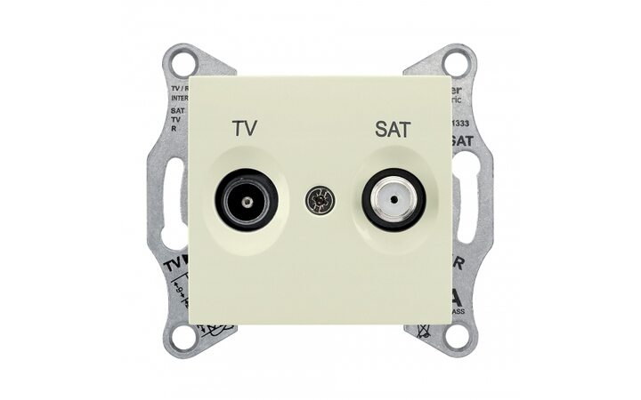 фото - Schneider Electric SE Sedna Беж Розетка TV/SAT оконечная 1dB (SE SDN3401647)