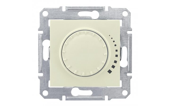 фото - Schneider Electric SE Sedna Беж Светорегулятор поворотно-нажимной 60-500Вт, для л/н и г/л с обмот. трансформатором (SE SDN2200547)