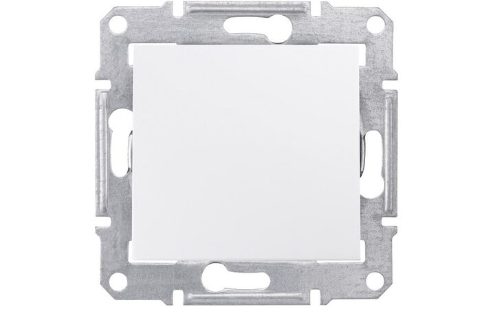 фото - Schneider Electric SE Sedna Бел Выключатель 1-клавишный 10 А (сх.1) (SE SDN0100121)