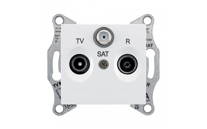 фото - Schneider Electric SE Sedna Бел Розетка TV/R/SAT оконечная 1dB (SE SDN3501321)