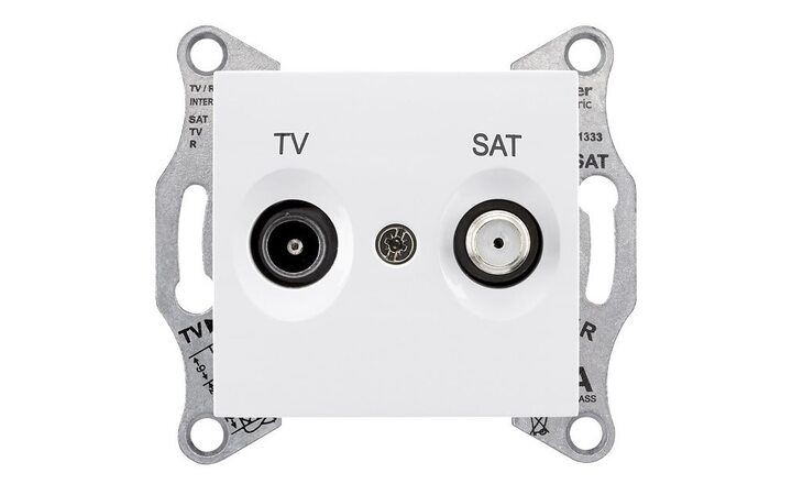 фото - Schneider Electric SE Sedna Бел Розетка TV/SAT оконечная 1dB (SE SDN3401621)