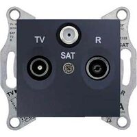 Schneider Electric SE Sedna Графит TV/R/SAT розетка оконечная 1db (SE SDN3501370)
