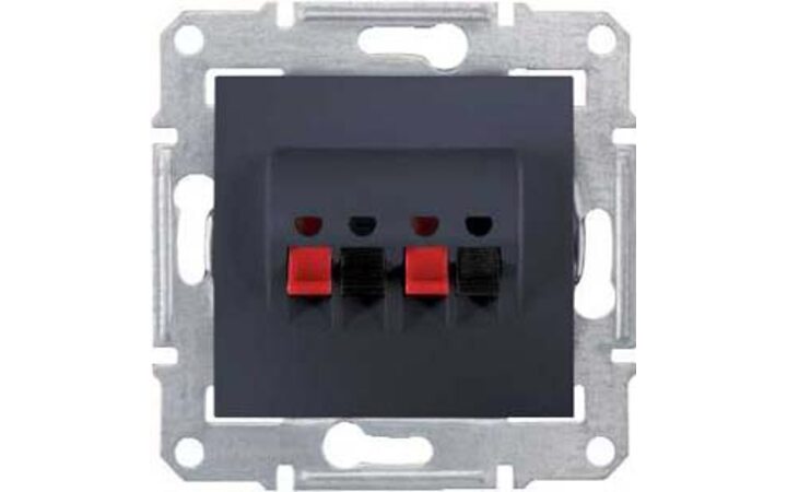 фото - Schneider Electric SE Sedna Графит Аудио розетка 2-я (SE SDN5400170)