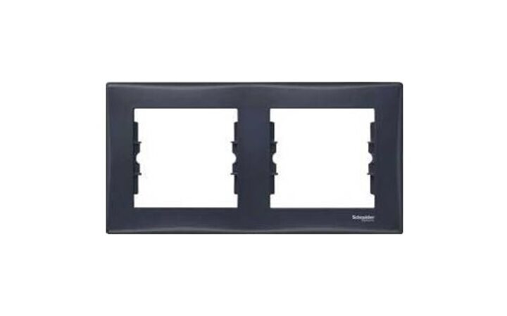 фото - Schneider Electric SE Sedna Графит Рамка 2-я горизонтальная (SE SDN5800370)
