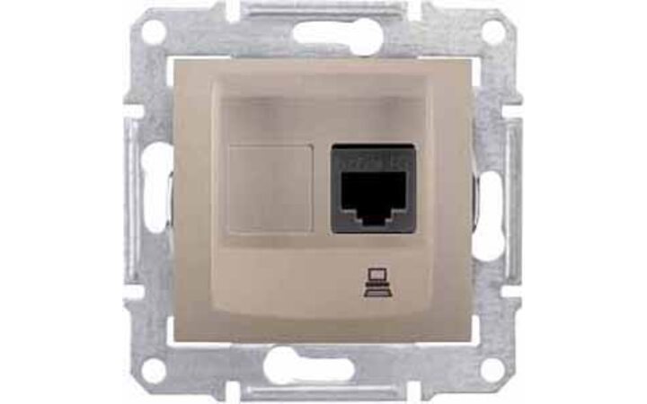 фото - Schneider Electric SE Sedna Титан Розетка компьютерная 1-ая RJ45 кат. 5e UTP (SE SDN4300168)
