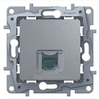Legrand Etika Алюм Розетка тел. (RJ11) 672440
