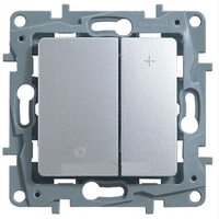 Legrand Etika Алюм Светорегулятор нажимной, 400Вт 672418