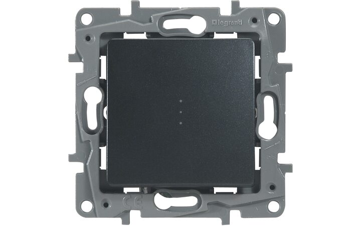 фото - Legrand Etika Антрацит Переключатель с подсветкой, 10А, авт. клем 672615