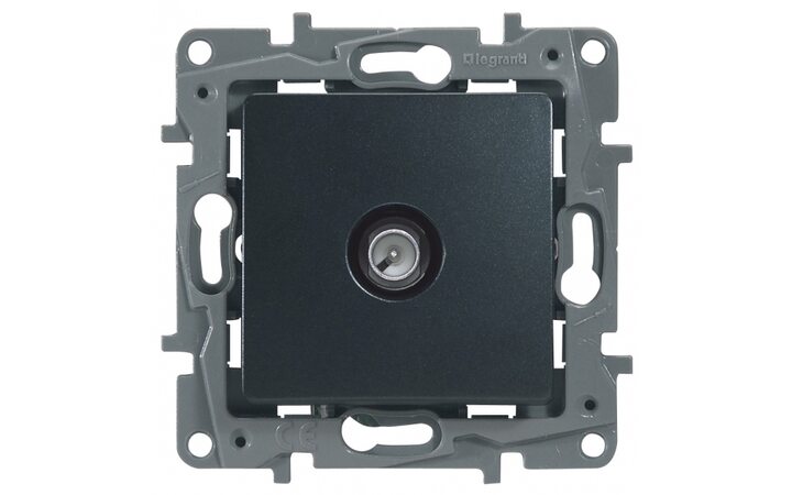 фото - Legrand Etika Антрацит Розетка TV Звезда 672651