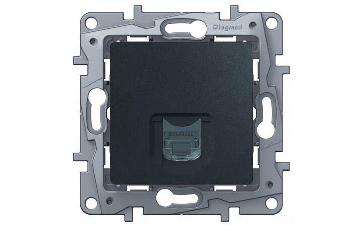фото - Legrand Etika Антрацит Розетка комп (RJ45) 6 кат. UTP 672653