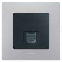 Legrand Etika Антрацит Розетка тел. (RJ11) 672640