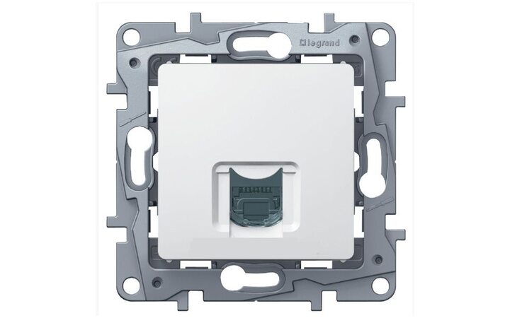 фото - Legrand Etika Бел Розетка комп (RJ45) одинарная 5 кат. UTP 672241