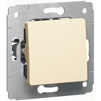 Legrand Etika Крем Выключатель 1-клавишный 10А, винт. клем. 672301