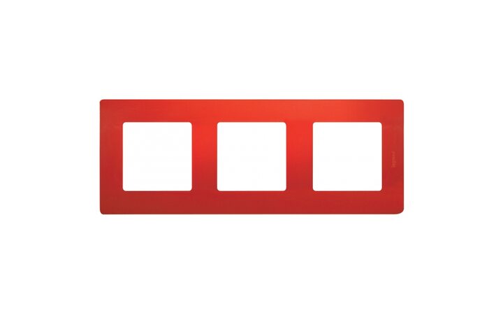 фото - Legrand Etika Красный Рамка 3-ая 672533