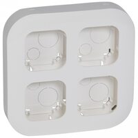 Legrand Quteo Бел 4пост.рамка накл.монтажа (782294)