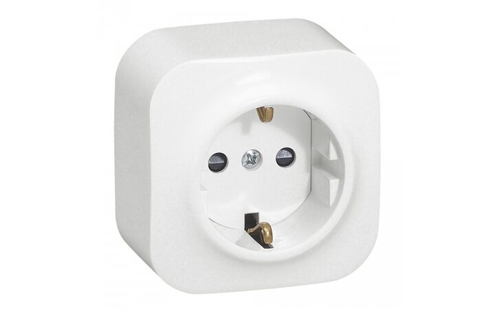 фото - Legrand Quteo Бел Розетка с/з (782211)