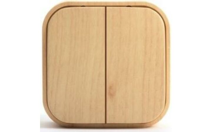 фото - Legrand Quteo Сосна Выключатель 2-клавишный 10А (782262)