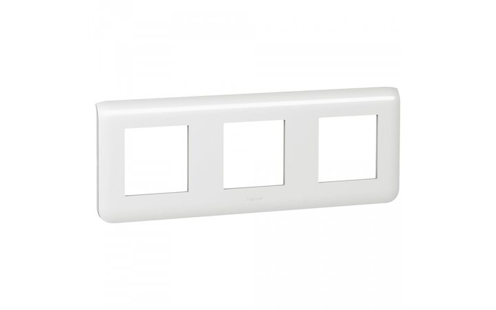 фото - Legrand Mosaic Белый Рамка 4-ая горизонт 8М (078808L)