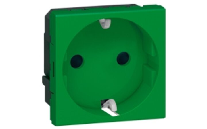фото - Legrand Mosaic Зеленая Розетка 2М с/з (077216)