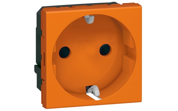 фото - Legrand Mosaic Оранж.Розетка 2М с/з (077217)