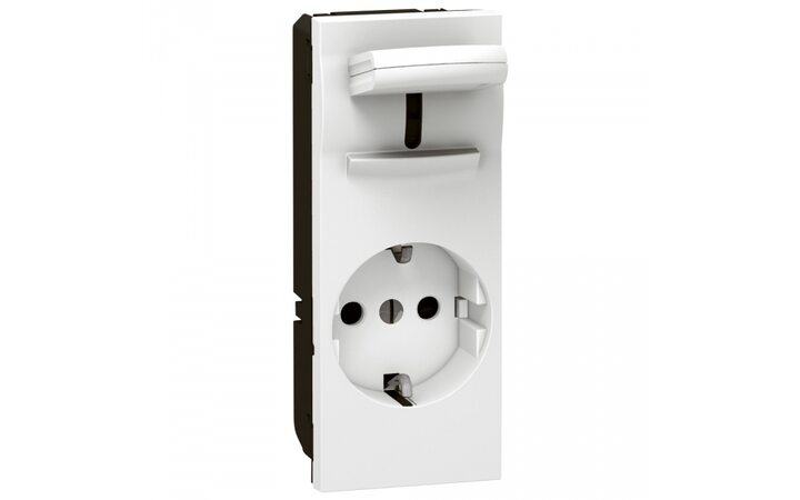 фото - Legrand Mosaic Розетка 2К+З н.ст. 45° (077245)