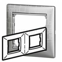 Legrand Valena Алюминий Рамка 2-ая гориз (770152)