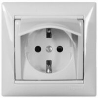 Legrand Valena Бел Розетка 1-ая с/з с крышкой (774422)