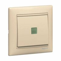 Legrand Valena Крем Переключатель 1-клавишный с подсветкой (774326)