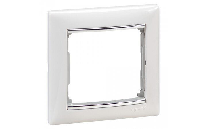 фото - Legrand Valena Белый/Серебряный штрих Рамка 1-ая (770491)