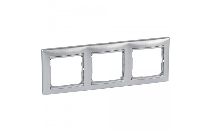 фото - Legrand Valena Алюминий Рамка 3-ая гориз (770153)