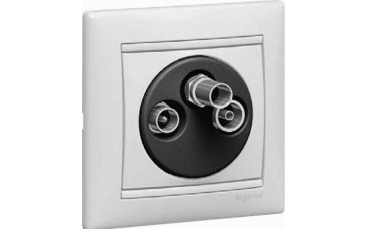 фото - Legrand Valena Бел Розетка TV- FM-SAT единственная 5-2400 МГц 1,5 дБ (774435)