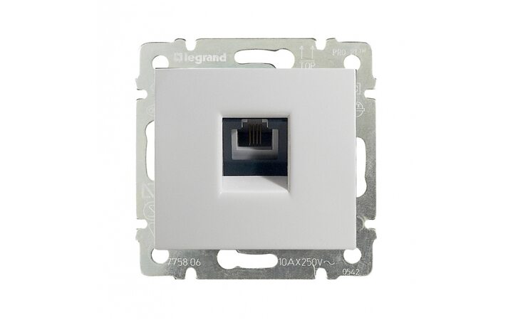 фото - Legrand Valena Бел Розетка ТЛФ 1-ая (774438)