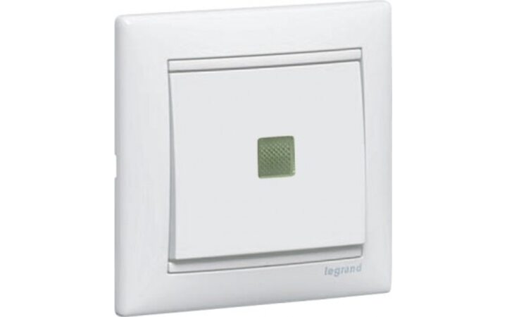 фото - Legrand Valena Бел Переключатель 1-клавишный с подсветкой (774426)
