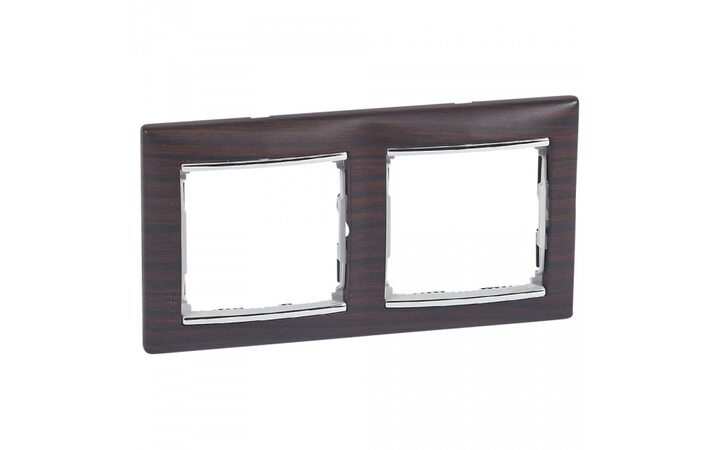 фото - Legrand Valena Темное дерево/Серебро Рамка 2-ая горизонт. (770372)