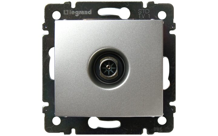 фото - Legrand Valena Алюминий Розетка TV проходная, 14 дБ (770131)