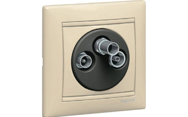 фото - Legrand Valena Крем Розетка TV-FM-SAT единственная 2400MHz 1,5дБ (774335)