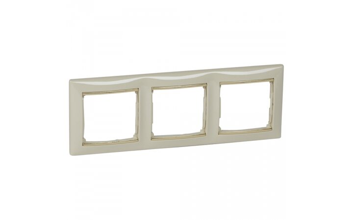 фото - Legrand Valena Крем/Золото Рамка 3-ая горизонт. (774153)