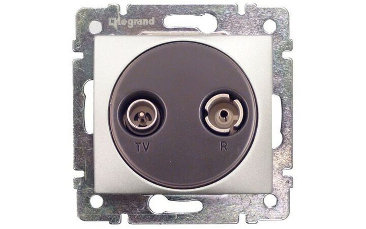 фото - Legrand Valena Алюминий Розетка TV-FM оконечная 862 МГц 10дБ (770133)
