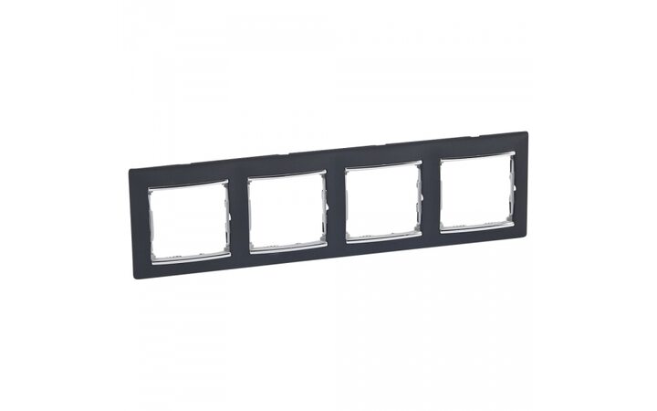 фото - Legrand Valena Ноктюрн/Серебро Рамка 4-ая горизонт. (770394)