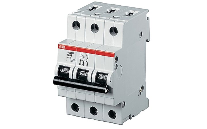 фото - ABB S203P Автоматический выключатель 3P 10А (B) 25kA (2CDS283001R0105)