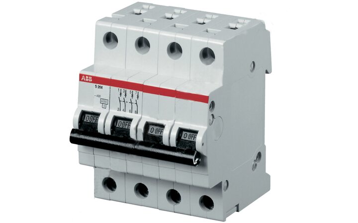 фото - ABB S204 Автоматический выключатель 4P 25A (C) 6kA (2CDS254001R0254)
