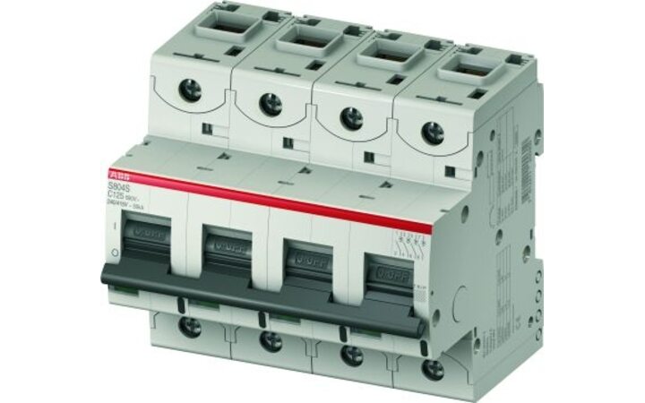фото - ABB S804C Автоматический выключатель 4P 32A (С) 25кА (6 мод.) (2CCS884001R0324)