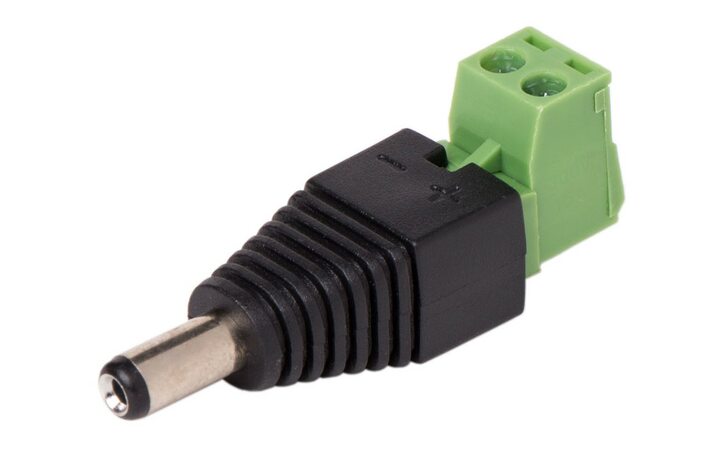 фото - REXANT Разъем питания штекер 2.1х5.5 с клеммной колодкой двухсекционный (14-0316)