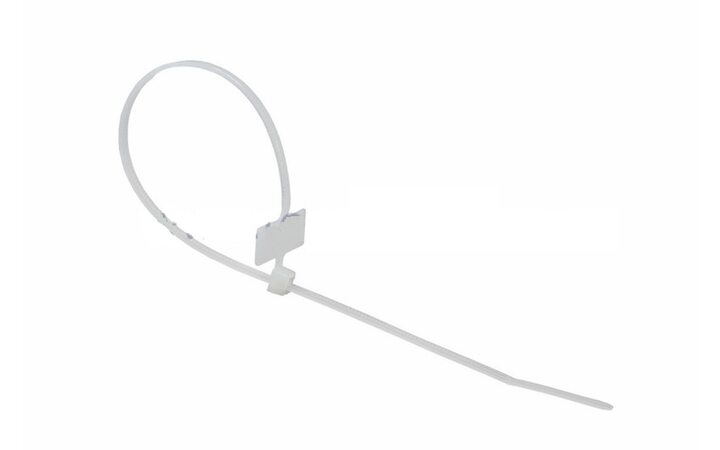 фото - REXANT Хомут под маркер nylon 200 мм 100 шт белый (07-0206)