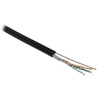 Hyperline UUTP4-C5E-S24-2SW-OUT-PE-BK-500 бухта 500м