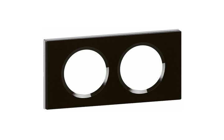 фото - Legrand Celiane Черное стекло Рамка 2-ая (069302)