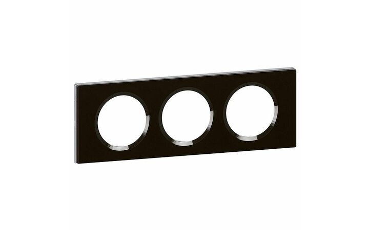 фото - Legrand Celiane Черное стекло Рамка 3-ая (069303)